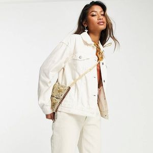 Free People White Denim Jacket